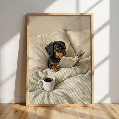 Black & Tan Shorthair Dachshund Poster