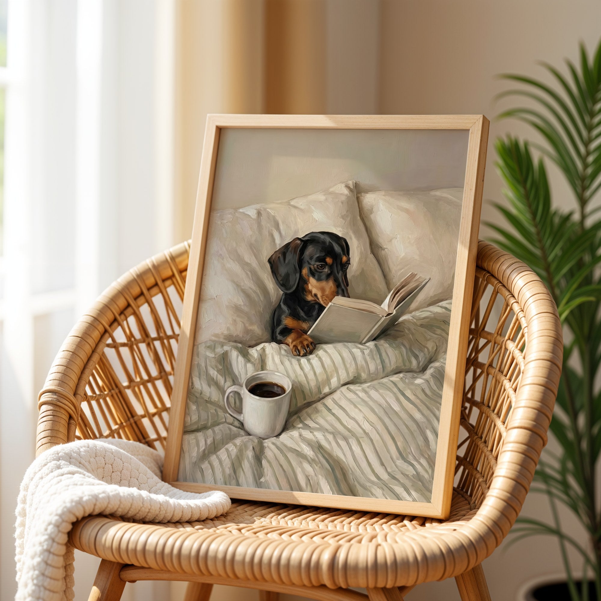Black & Tan Shorthair Dachshund Poster