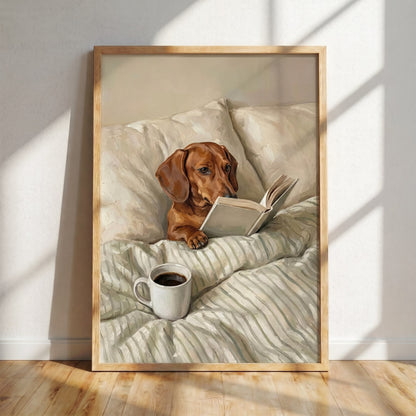 Brown Shorthair Dachshund Poster