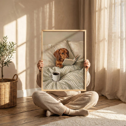 Brown Shorthair Dachshund Poster