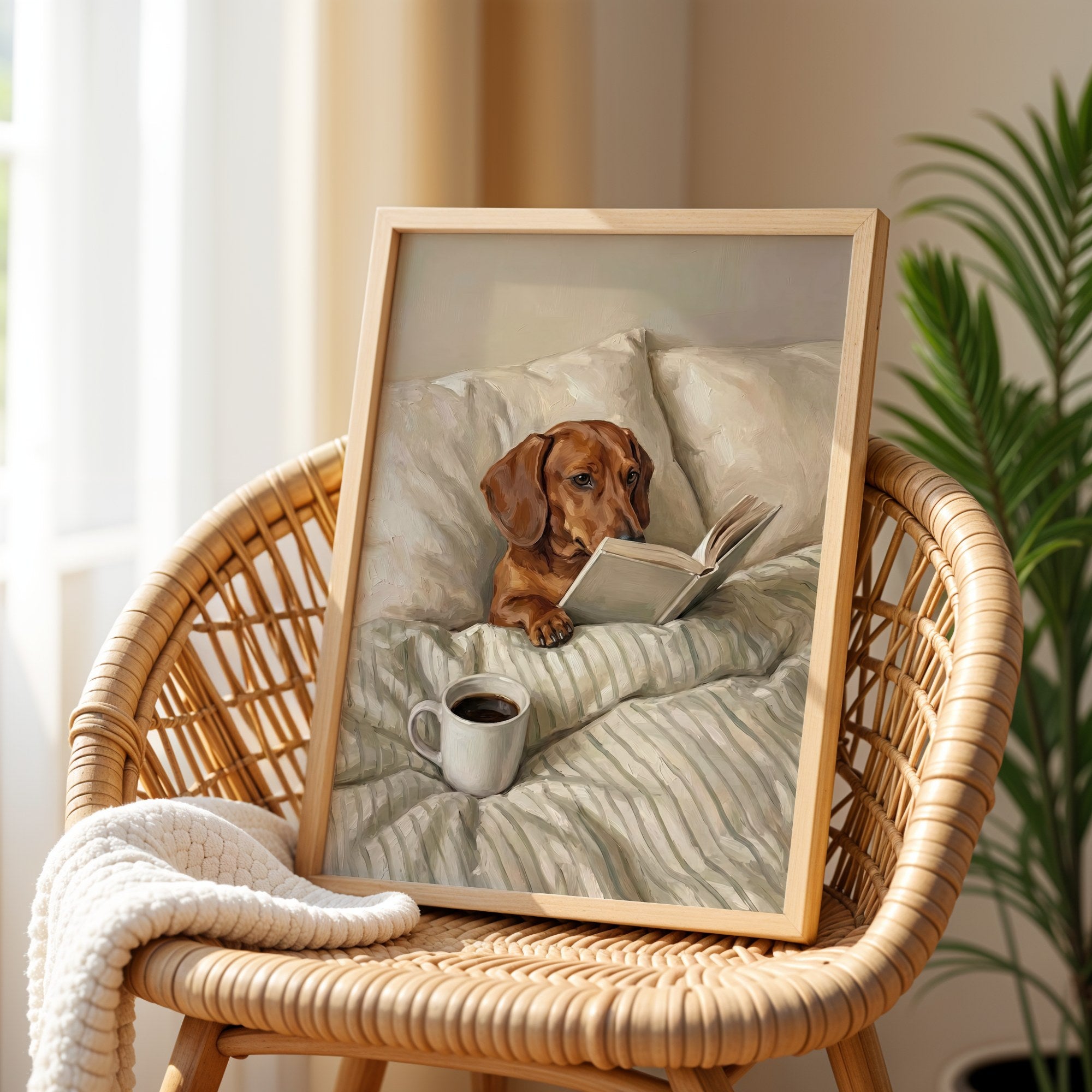 Brown Shorthair Dachshund Poster