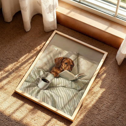 Brown Shorthair Dachshund Poster