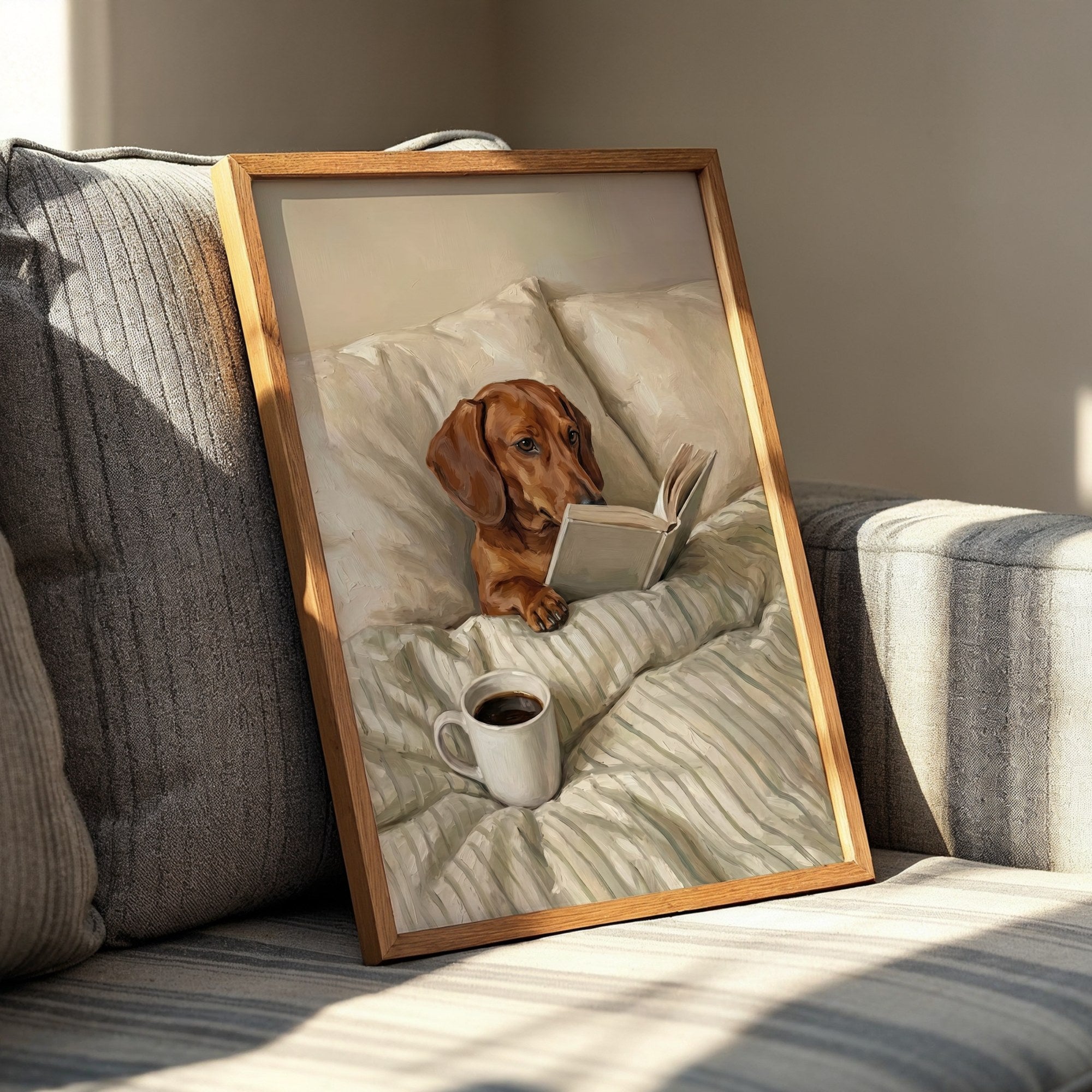 Brown Shorthair Dachshund Poster